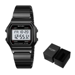 SKMEI 2465 Fashion Men Digital Watches Waterproof Male Luxury 2Time Wristwatch EL Backlight Alarm Clock Casual Office Week Date