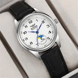 Fashion 2025 New Couple's Watch Simple Calendar Digital Quartz Watch Casual Black Leather Ladies Clock Dress Watches