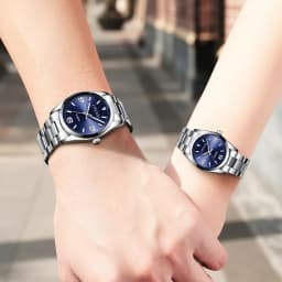 CHENXI Casual Fashion Couple Watch Stainless Strap Luminous Men's and Women's Classic Style Quartz Wristwatches Lover's Gift