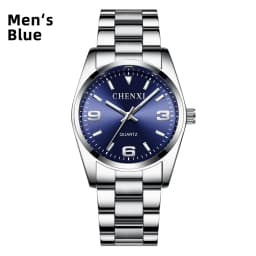 CHENXI Casual Fashion Couple Watch Stainless Strap Luminous Men's and Women's Classic Style Quartz Wristwatches Lover's Gift