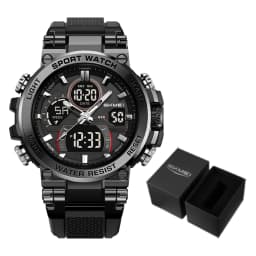 SKMEI 2500 Men's Digital Wristwatch Outdoor Sport Watches For Man 3Time Clock 50M Waterproof Countdown Timer Man Watch Week Date