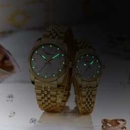 CHENXI 0042 Fashion Couple Lover's Watches 1Piece Stainless Steel Waterproof Luminous Quartz Wristwatch For Lover Women Men