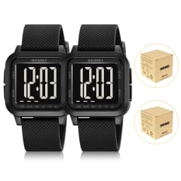 SKMEI 2691 Men's Sports Digital Watches 50M Waterproof Fashion Electronic Wristwatch Women Clock EL Light Week Date Display
