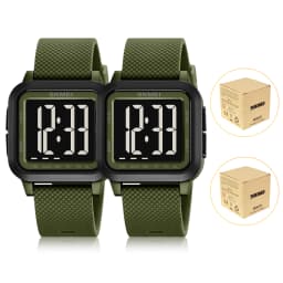 SKMEI 2691 Men's Sports Digital Watches 50M Waterproof Fashion Electronic Wristwatch Women Clock EL Light Week Date Display