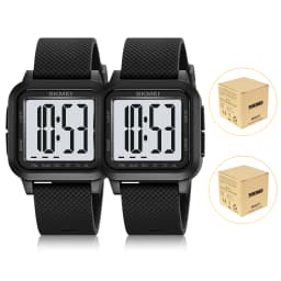 SKMEI 2691 Men's Sports Digital Watches 50M Waterproof Fashion Electronic Wristwatch Women Clock EL Light Week Date Display