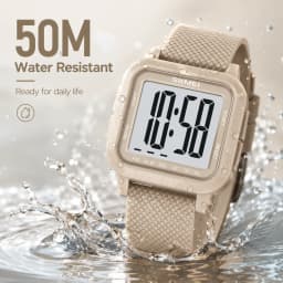 SKMEI 2691 Men's Sports Digital Watches 50M Waterproof Fashion Electronic Wristwatch Women Clock EL Light Week Date Display