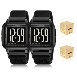 SKMEI 2691 Men's Sports Digital Watches 50M Waterproof Fashion Electronic Wristwatch Women Clock EL Light Week Date Display