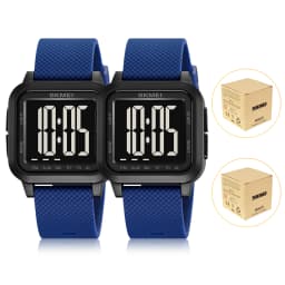 SKMEI 2691 Men's Sports Digital Watches 50M Waterproof Fashion Electronic Wristwatch Women Clock EL Light Week Date Display