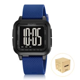 SKMEI 2691 Men's Sports Digital Watches 50M Waterproof Fashion Electronic Wristwatch Women Clock EL Light Week Date Display