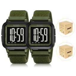 SKMEI 2691 Men's Sports Digital Watches 50M Waterproof Fashion Electronic Wristwatch Women Clock EL Light Week Date Display