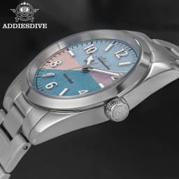 ADDIESDIVE AD2555 Couple's Watches Sapphire Glass BGW9 Super Luminous Wristwatches for Couple Waterproof Stainless Steel Watch