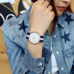 New Luxury Brand Women's Watches Ultra-thin Simple Nylon Strap Quartz Watches for Woman Fashion Casual Couples Watch Clock Gift