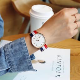 New Luxury Brand Women's Watches Ultra-thin Simple Nylon Strap Quartz Watches for Woman Fashion Casual Couples Watch Clock Gift