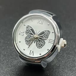 Hot Male and Female Couples Simple Atmosphere All-Match Quartz Ring Watch Butterfly Roman Numerals Surface