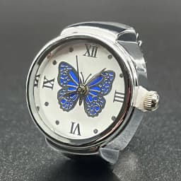 Hot Male and Female Couples Simple Atmosphere All-Match Quartz Ring Watch Butterfly Roman Numerals Surface