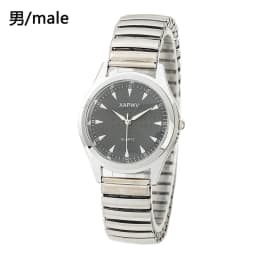 Casual Ladies Middle-Aged and Elderly Watches Steel Band Spring Elastic Band Couple Watches Fashion Gifts Quartz Watch Men