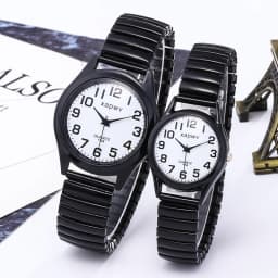 Casual Couple Watches Men Arabic Numerals Fashion Ladies Watch Quartz Wristwatch Pair