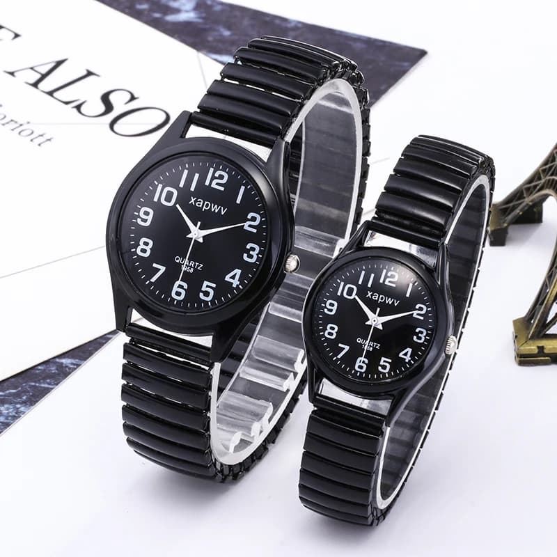 Casual Couple Watches Men Arabic Numerals Fashion Ladies Watch Quartz Wristwatch Pair