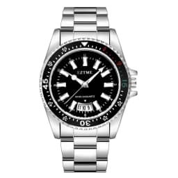 2024 New Men's and Women's Steel Strip Watch Trendy Leisure Calendar Scale Stainless Steel Strip Couple Quartz Watch Gift Watch