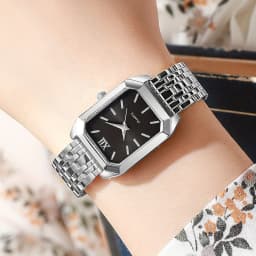 1pc Women's Luxury Square Watch Quartz Movement, Fashionable Wristwatch for Casual & Formal Occasions, Casual Wristwatch