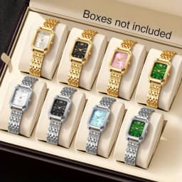 1pc Women's Luxury Square Watch Quartz Movement, Fashionable Wristwatch for Casual & Formal Occasions, Casual Wristwatch
