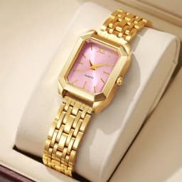 1pc Women's Luxury Square Watch Quartz Movement, Fashionable Wristwatch for Casual & Formal Occasions, Casual Wristwatch