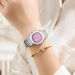 POEDAGAR Square Couple Wristwatch Luminous Waterproof Date Love Watch High Quality Luxury Women's Quartz Watches for girlfriend