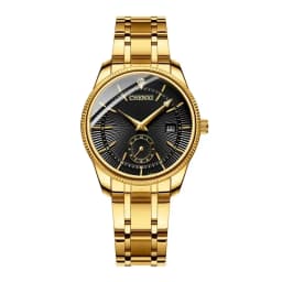 CHENXI Top Brand Luxury Golden Quartz Watch for Couple Fashion Creative Women and Men Wristwatch with Calendar Elegant Lady Gift