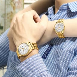 CHENXI Top Brand Luxury Golden Quartz Watch for Couple Fashion Creative Women and Men Wristwatch with Calendar Elegant Lady Gift