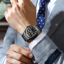 POEDAGAR Couple Watches Square Men's Watches Waterproof Luminous Date Week Stainless Steel Quartz Man Wristwatch with Box Gift