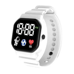 Led Children's Watch Sport Digital Watches Spaceman Silicone Strap Cute Electronic Wristwatch for Boys Girls Students Gift 손목시계