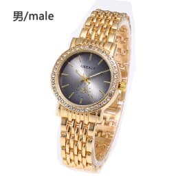 Quartz Couple Watches Ladies Fashion Trend Casual Bracelet Watches Casual Gold Wristwatch Pair