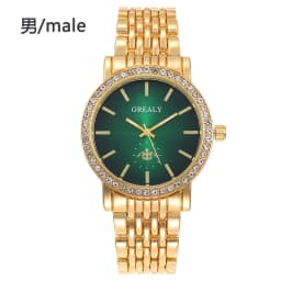 Quartz Couple Watches Ladies Fashion Trend Casual Bracelet Watches Casual Gold Wristwatch Pair