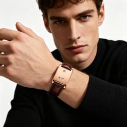 Square Brand Genuine Watch Men's Retro 2026 New Style Light Luxury Gift High Quality Trend Fashion Gold Simple Quartz Watch