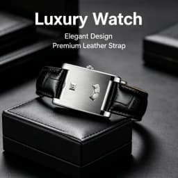 Square Brand Genuine Watch Men's Retro 2026 New Style Light Luxury Gift High Quality Trend Fashion Gold Simple Quartz Watch
