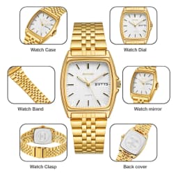 SKMEI 2628 Men's Quartz Wristwatch 30M Waterproof Luxury Women Watch Fashion Casual Clock Business Unisex Chrono Date Display