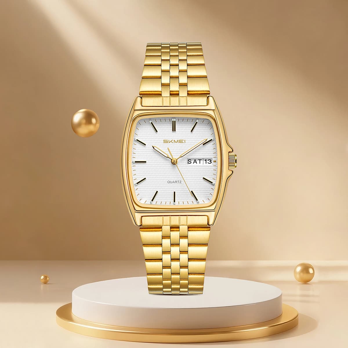 SKMEI 2628 Men's Quartz Wristwatch 30M Waterproof Luxury Women Watch Fashion Casual Clock Business Unisex Chrono Date Display