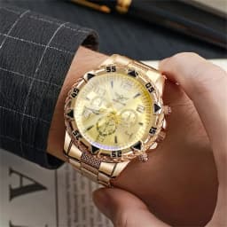4pcs of fashionable business casual perfect classic luxury couple teenagers style quartz watch minimalist bracelet suit best