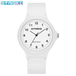 Synoke Student Watch Minimalist Fashion Quartz Watch Men and Girls Waterproof Sports Watch Large Digital Display