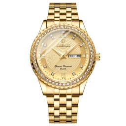 CHENXI Golden Quartz Watch Men Top Luxury Wristwatch Waterproof Golden Male Wrist Watch Man Full Steel Clock relogio masculino