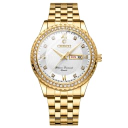 CHENXI Golden Quartz Watch Men Top Luxury Wristwatch Waterproof Golden Male Wrist Watch Man Full Steel Clock relogio masculino