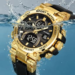 SKMEI 2500 Digital Watches For Men Fashion Military Men’s Wristwatch 3Bar Waterproof Sport Watch Man Countdown Timer Week Date