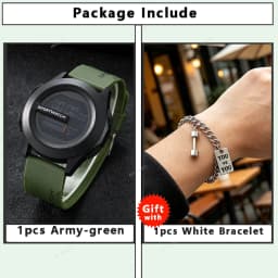 NEW Men's Sport Watches Fashion Sports LED Digital Clock Multi-Functional Rubber Fitness Athlete Timekeeping Electronic Watch