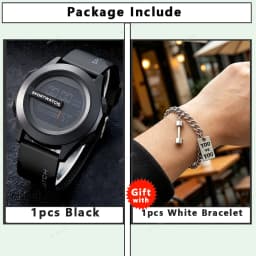 NEW Men's Sport Watches Fashion Sports LED Digital Clock Multi-Functional Rubber Fitness Athlete Timekeeping Electronic Watch