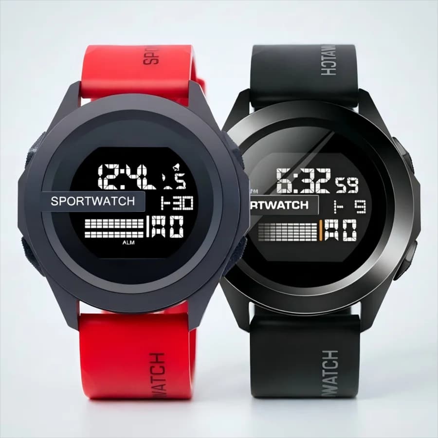 NEW Men's Sport Watches Fashion Sports LED Digital Clock Multi-Functional Rubber Fitness Athlete Timekeeping Electronic Watch