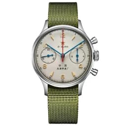 Vintage 1963 Men's Pilot Watch 42mm Retro Quartz Chronograph Waterproof Casual Dress Wristwatch For Couples