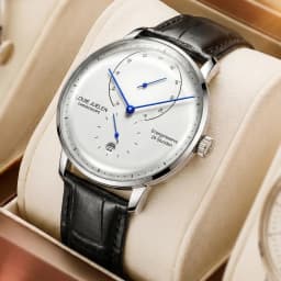 Waterproof Quartz Mens Watch Analog Digital Tempered Glass Double Curved Business Minimalist Wristwatch