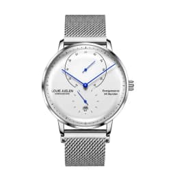 Waterproof Quartz Mens Watch Analog Digital Tempered Glass Double Curved Business Minimalist Wristwatch