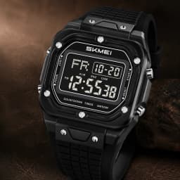 SKMEI 2683 Original Unisex Digital Wristwatch 5Bar Waterproof Women Men Sports Watches EL Backlight Clock Stopwatch Alarm Date