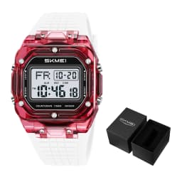 SKMEI 2683 Original Unisex Digital Wristwatch 5Bar Waterproof Women Men Sports Watches EL Backlight Clock Stopwatch Alarm Date